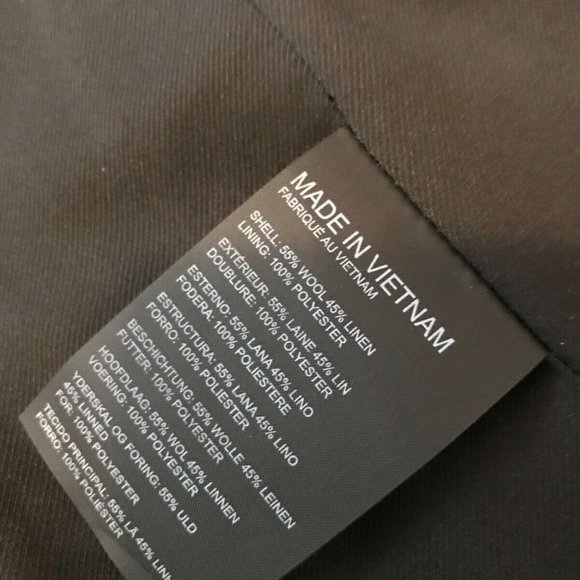 New Club Monaco Blazer Jacket Women Blazer Navy Italian Wool Blazer Jacket - Picture 8 of 10